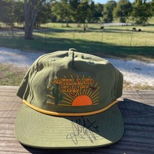 Green Ashland Craft Cap with Southwestern Design